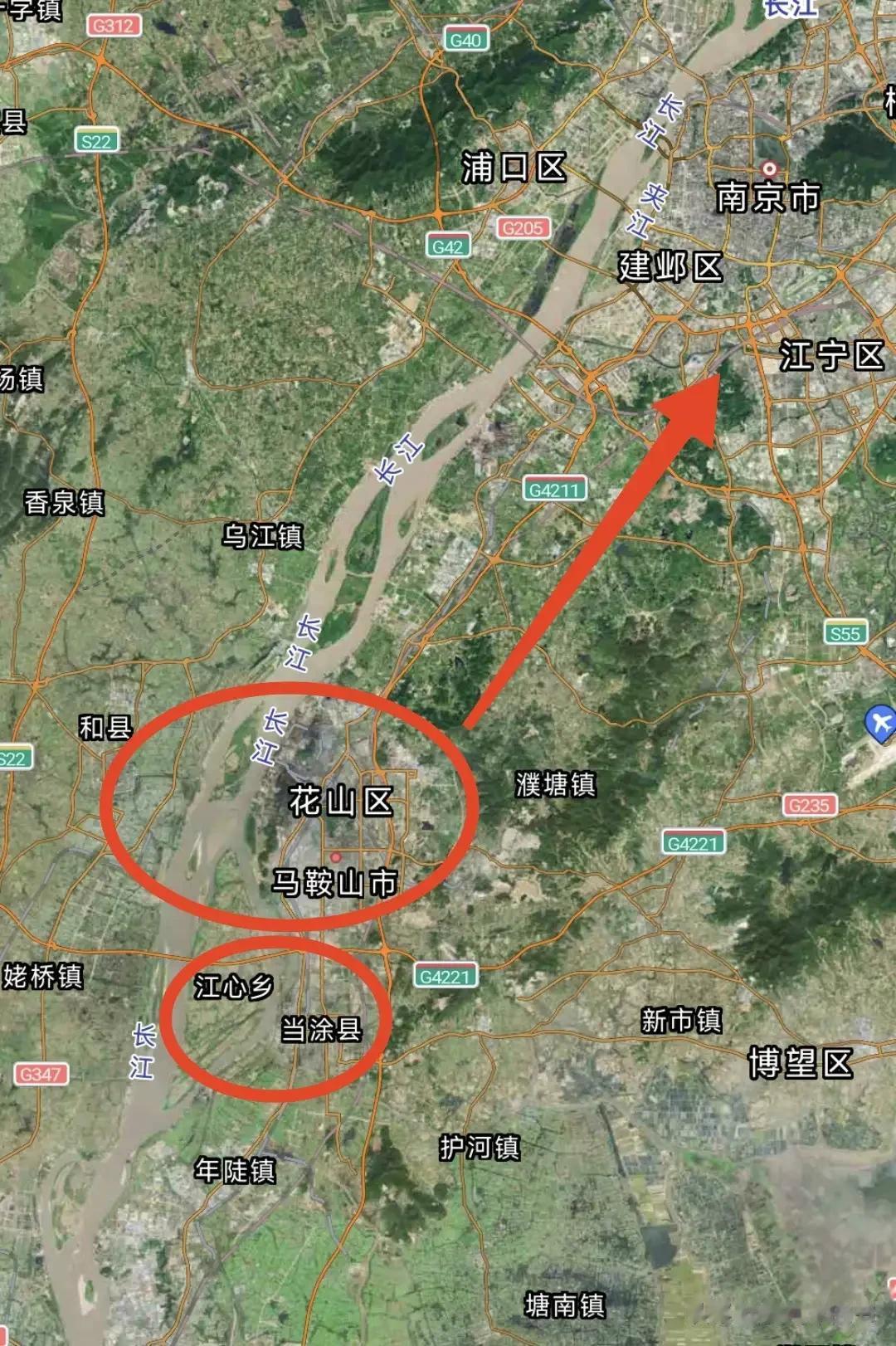 马鞍山的成立与当涂真并不大  当时设立马鞍山市时本地人只有十几户人家，99%人口