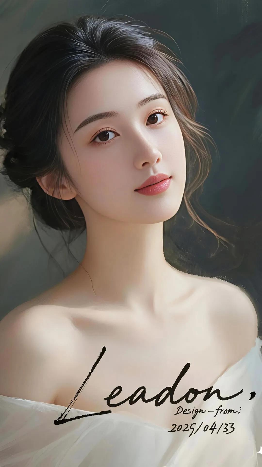 温柔优雅，如梦似幻的少女画像