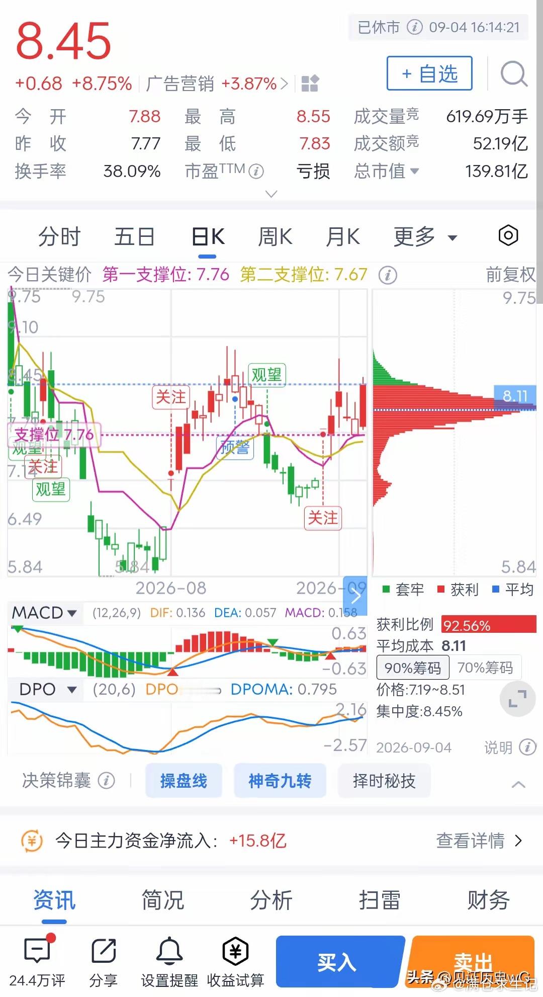 天娱数科现价8.45元最近在股吧人气直接冲到东方财富榜第一，讨论区里吵得热火朝天