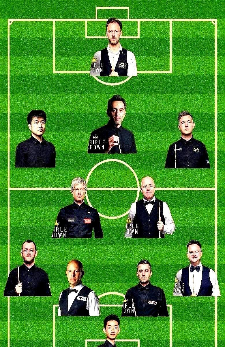 你敢信？把斯诺克顶流凑成足球队，门将居然是吴宜泽。
 
前锋给了火力拉满的特鲁姆