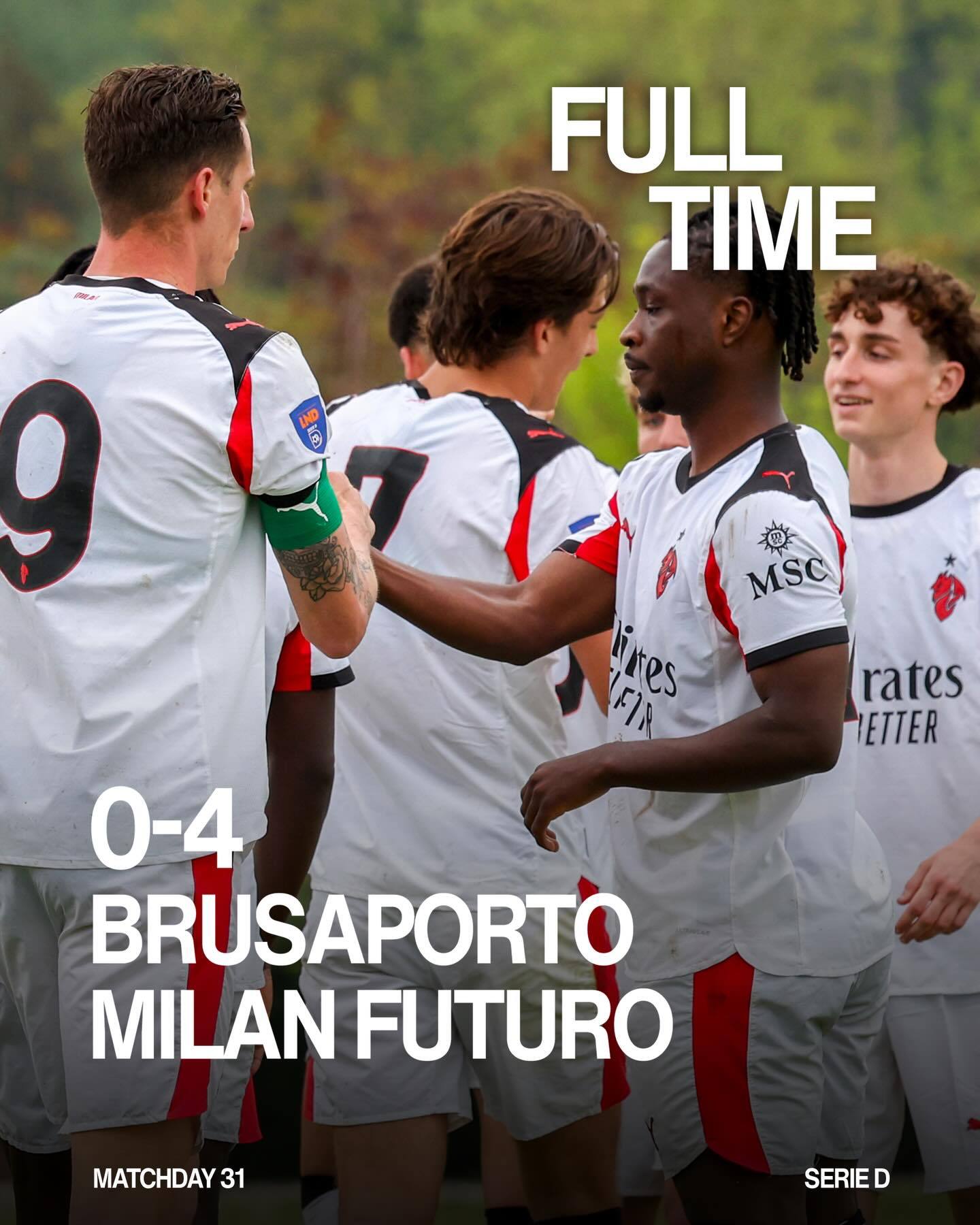【米兰B队赛果】 2025-26赛季意丁联赛 第31轮：🔴⚫️ Milan F