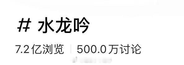 罗云熙水龙吟薯讨论量达到500w了！