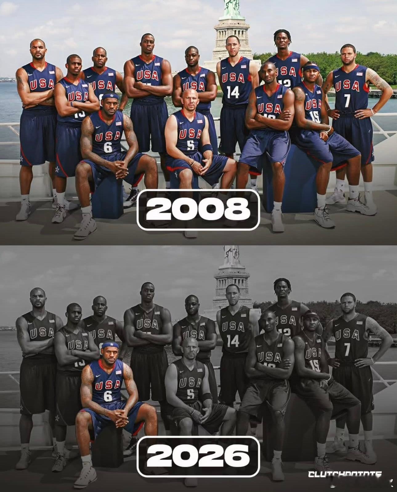 克里斯-保罗将在本赛季结束之后正式退役，08美国男篮仅剩詹姆斯还未决定退役，时光