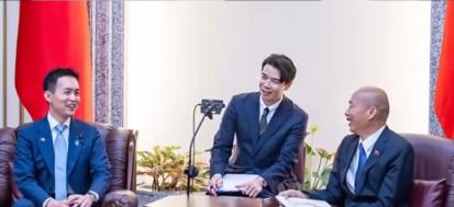 最近日本自民党青年局赴台湾进行交流活动，按照以往的惯例都会跟台湾地区主要政党进行
