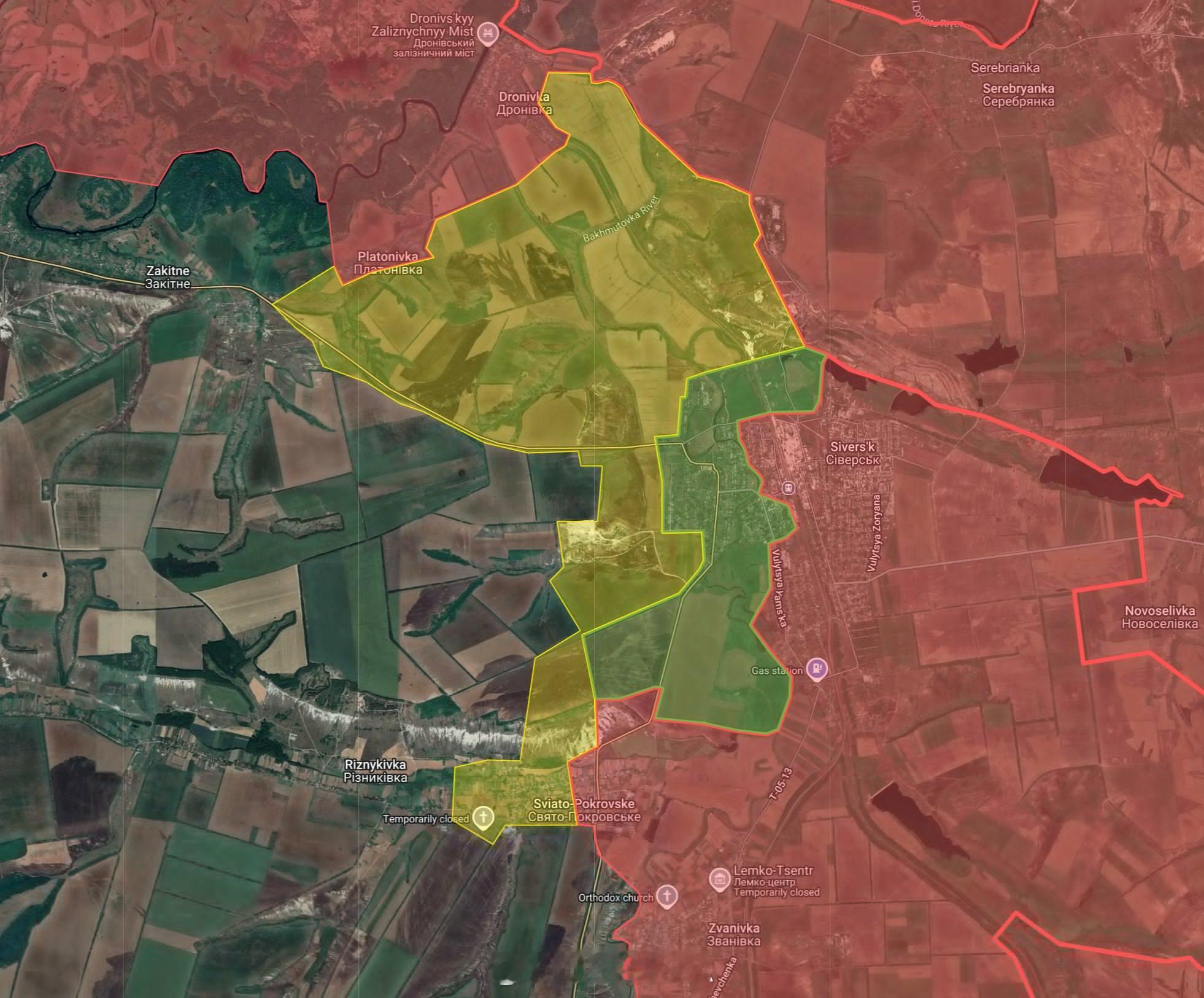 俄乌冲突 塞维尔斯克速度好快13日，俄军已经扩大了他们在塞维尔斯克以西的控制范围