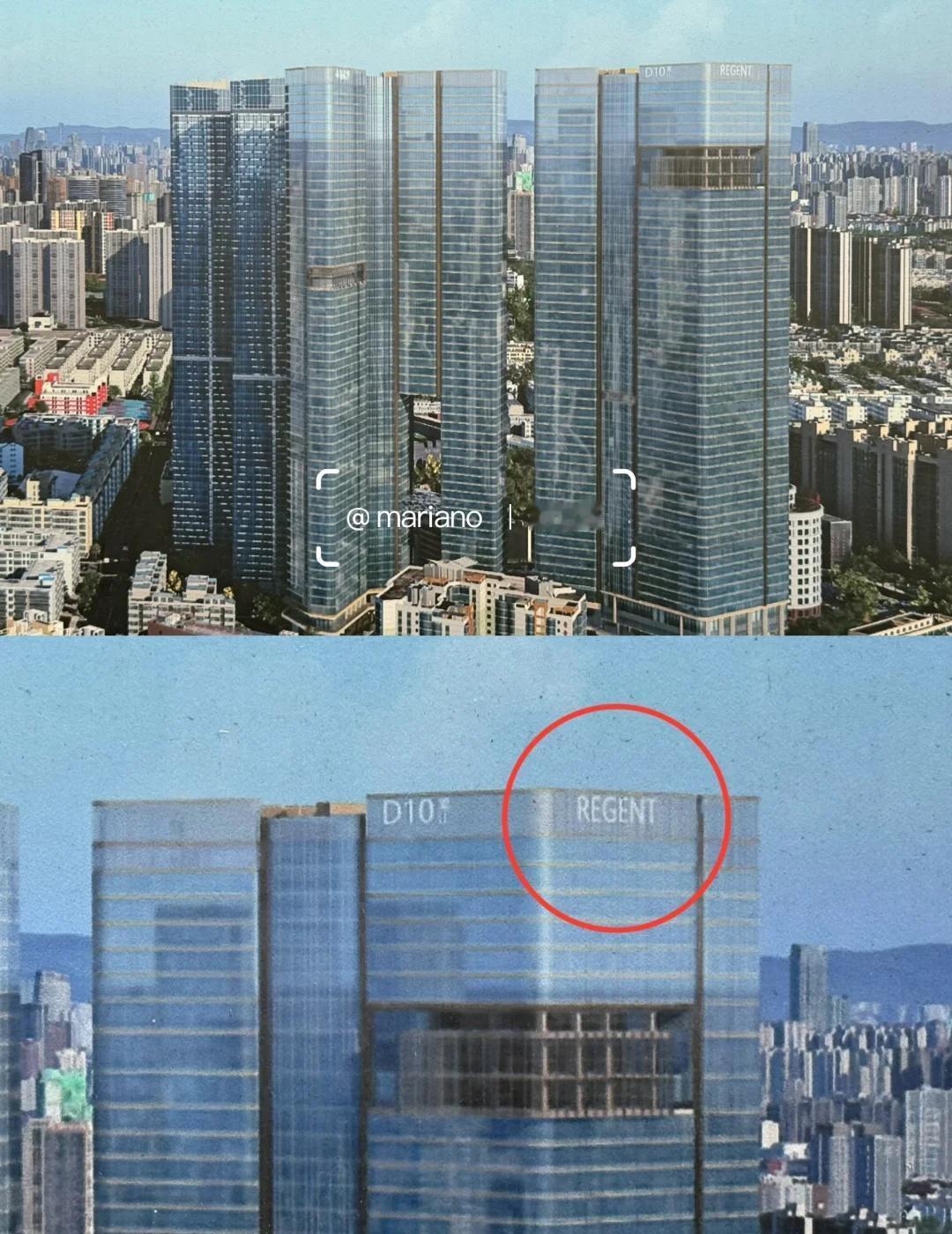 D10望江或将引入成都首家Regent丽晶酒店？
根据顺江路333号综合体项目围