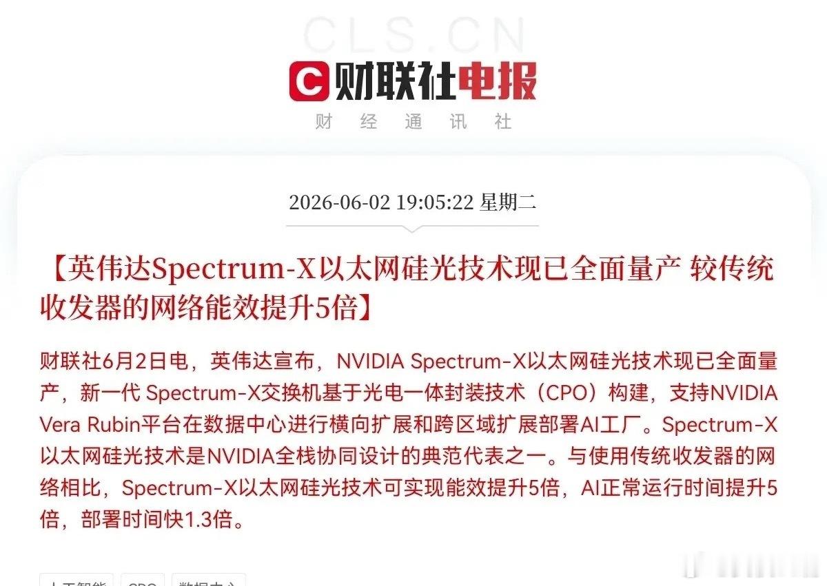好好好好好！英伟达又放大招了！CPO、硅光芯片、高速光模块迎来实质性利好，这些方