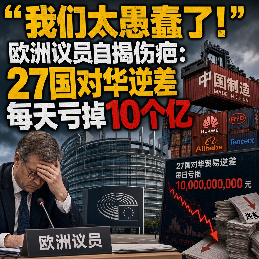 很多人以为欧盟对中国的贸易逆差，是买多了衣服玩具这类小商品。
但真正的窟窿，藏在