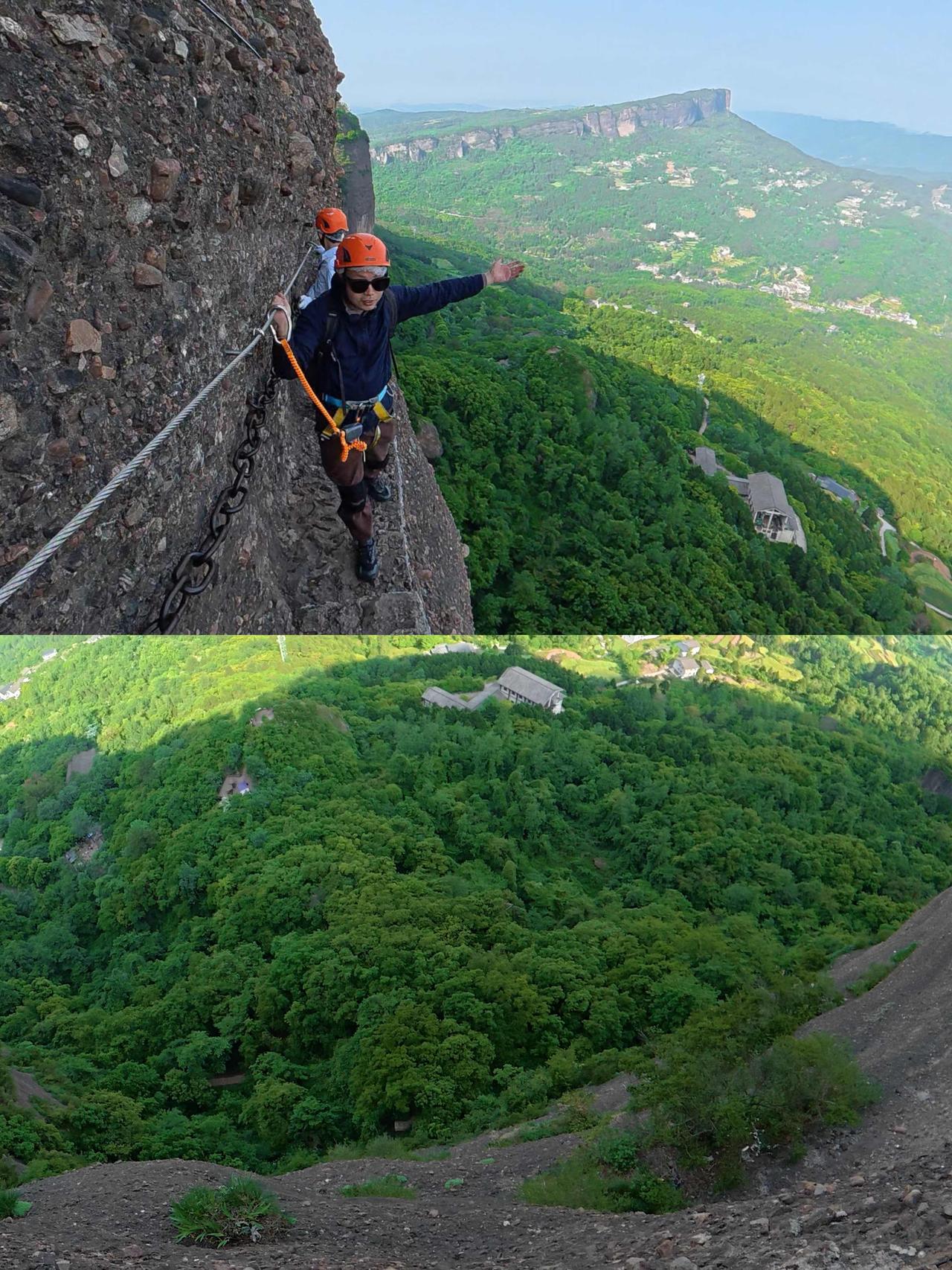 今天白天爬了著名的剑门关景区。北上南下，我相信自己走了一条适合中老年人的经典路线