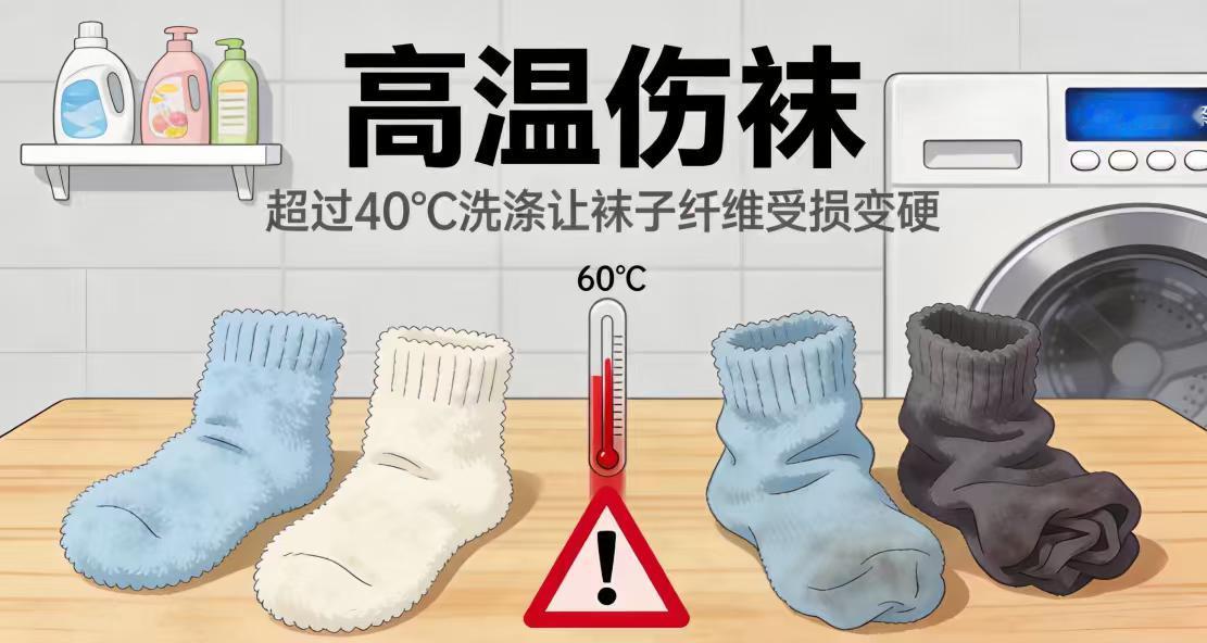 硬邦邦的袜子让人恼火？你可能正在清洗中犯这些错误
清洗干净的袜子变得硬邦邦如纸板