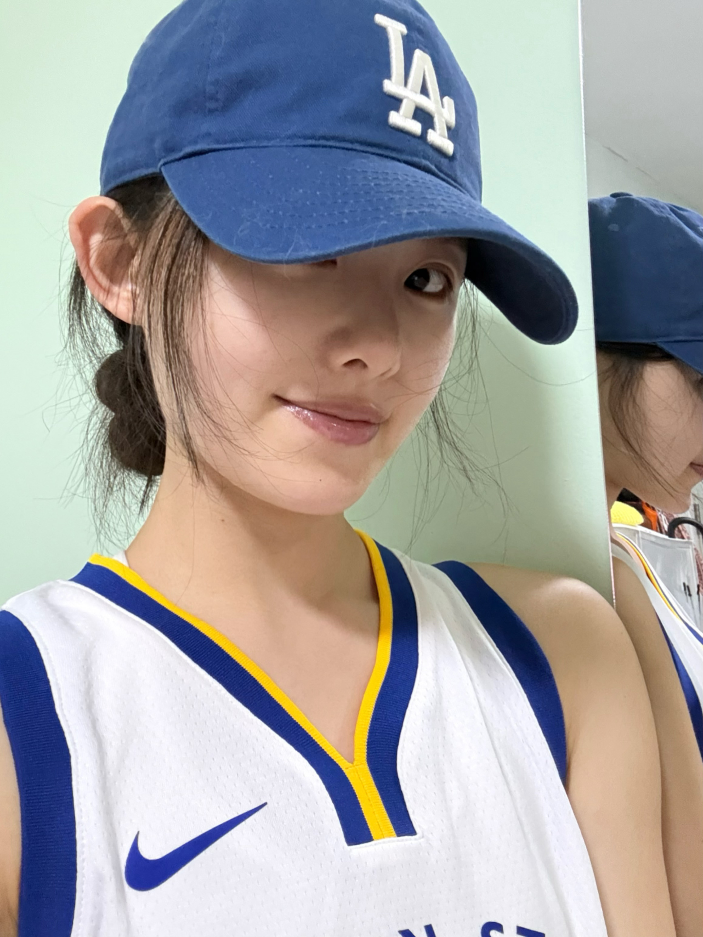 纯素颜状态皮肤还是很好的 