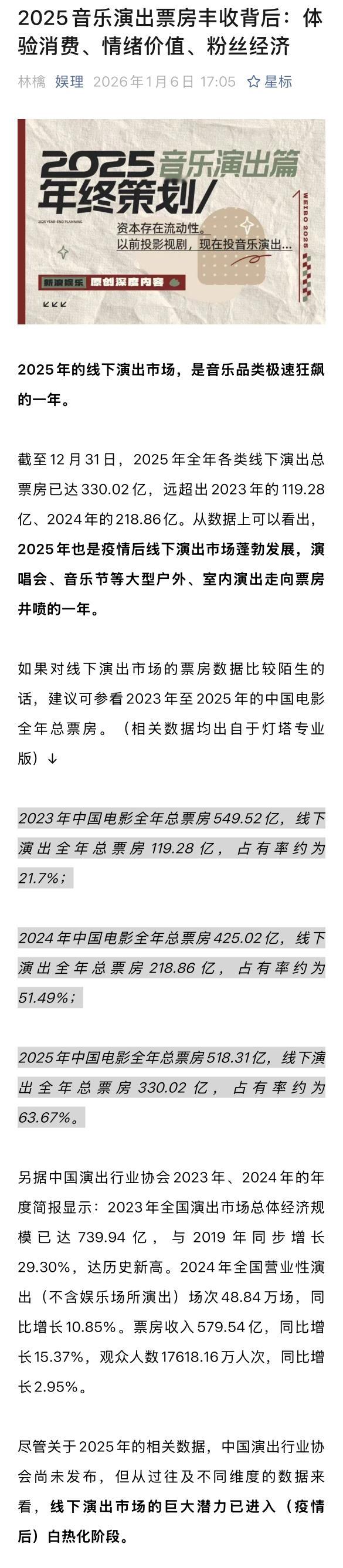 业内谈个人演唱会越来越多的原因业内说跨界流量音乐节秀费超百万 2025年的线下演