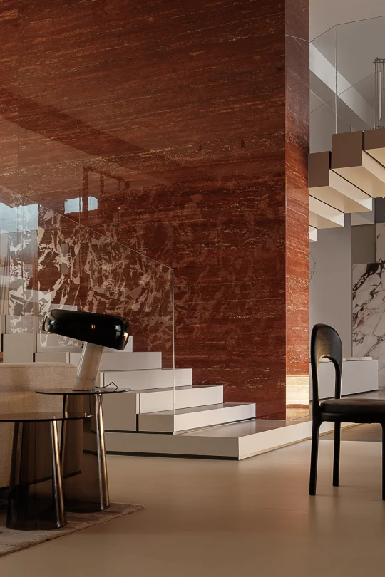 几何秩序•感官涌动🟫岩板展厅的空间想象