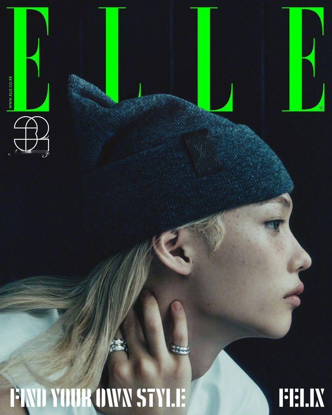 李龙馥 x ELLE Korea 11月封面身穿LV拍摄杂志32周年刊，个性十足