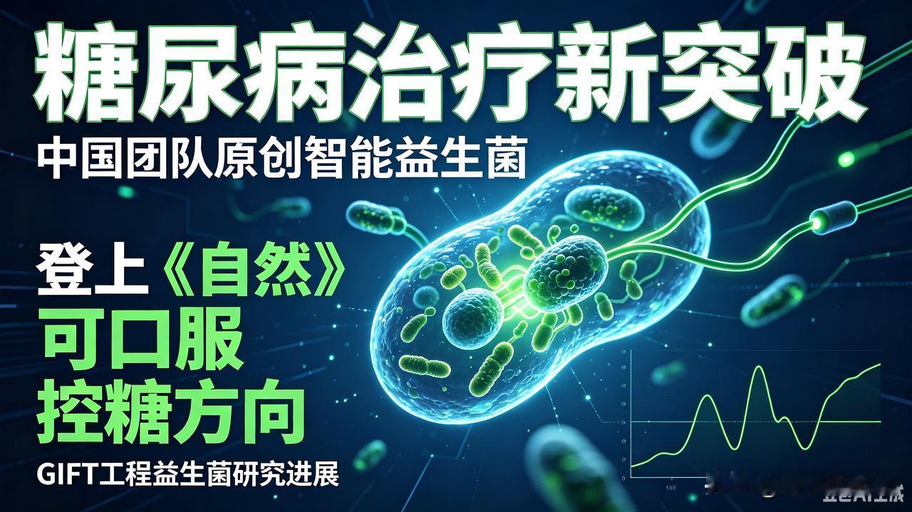 国产硬核突破！可口服智能益生菌问世，糖尿病治疗迎来全新研究思路
 
太振奋人心了