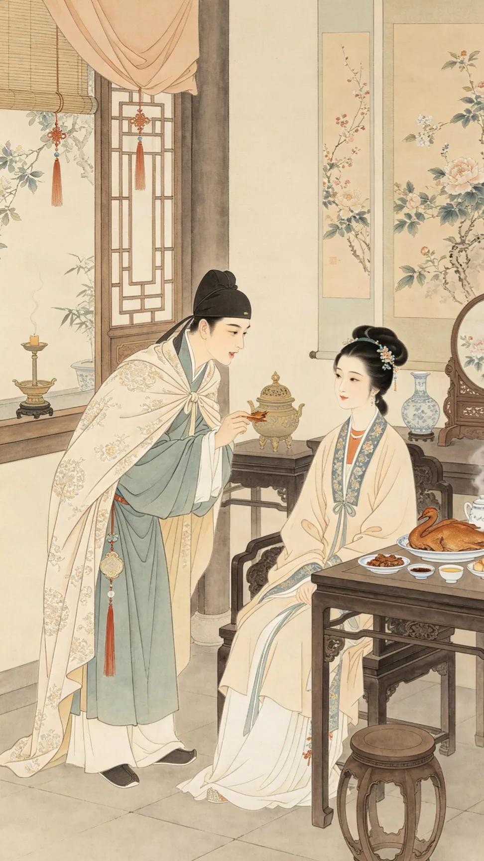 宝玉来宝钗“家”作客，这一节，让人见识到当皇帝的无趣。
这个无趣，是对好皇帝说的