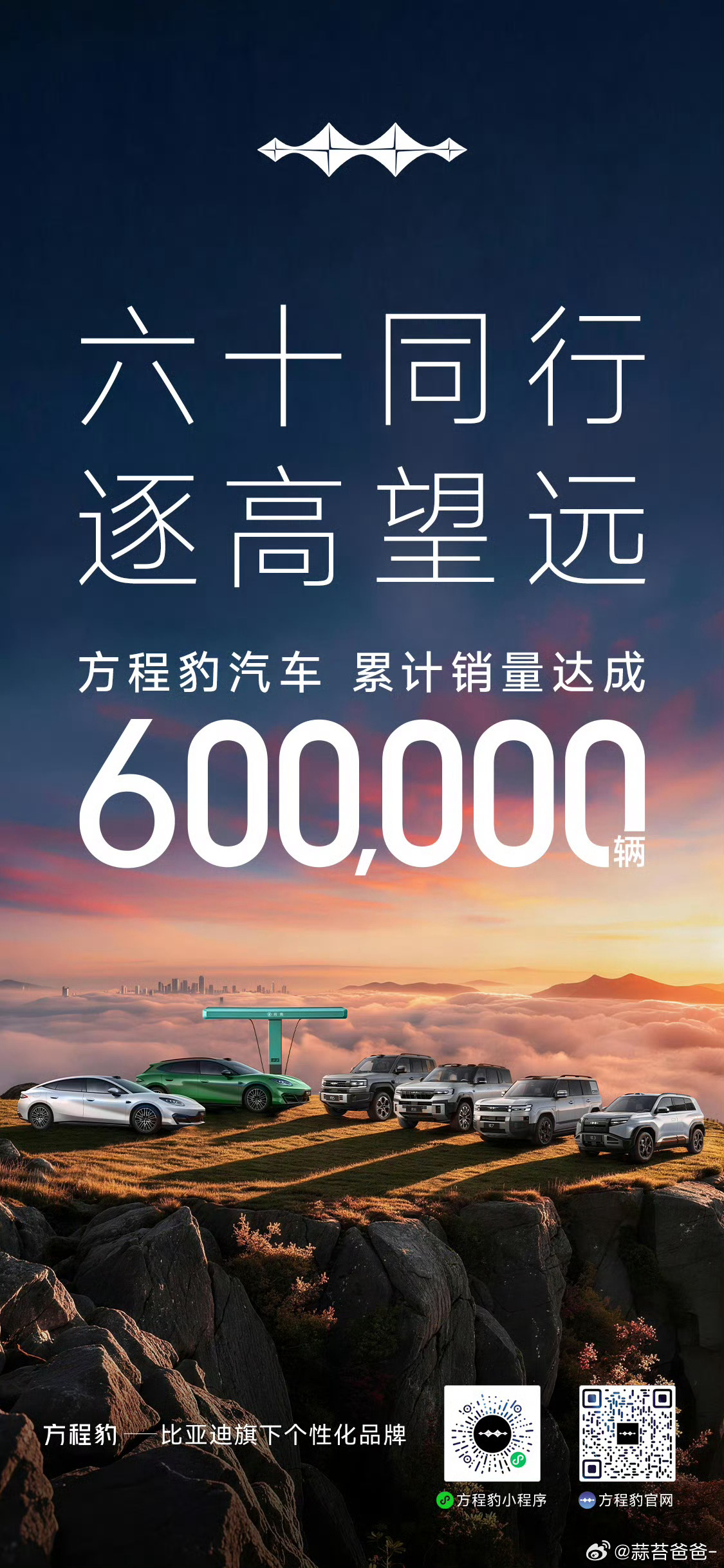 六十同行·逐高望远方程豹3年60万，50-60万只用了 两个月想必有些老牌车企都