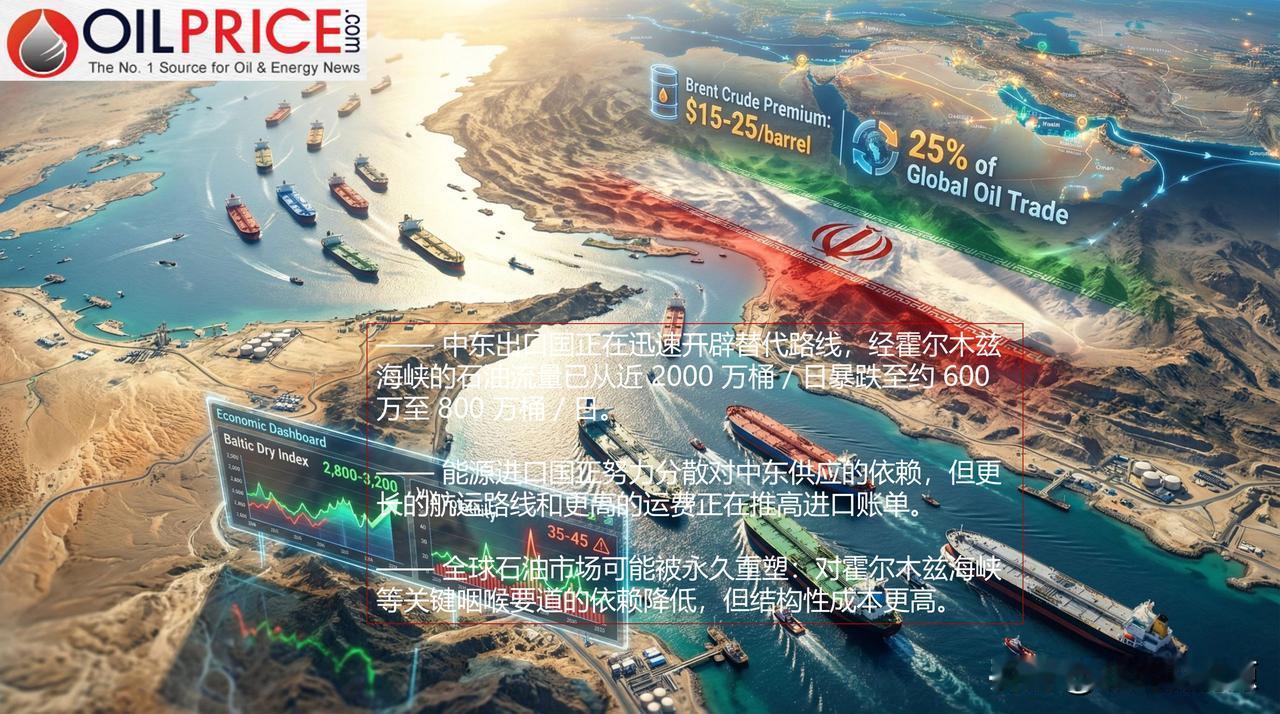 伊朗战争迫使全球石油贸易路线改写？

油价即将录得又一个周度上涨，中东战事依然激