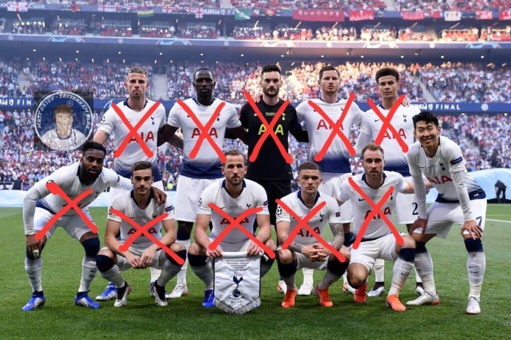 5年不到，热刺所有14名在欧冠决赛中有出场的球员只剩下孙兴慜和戴尔。 ​​​