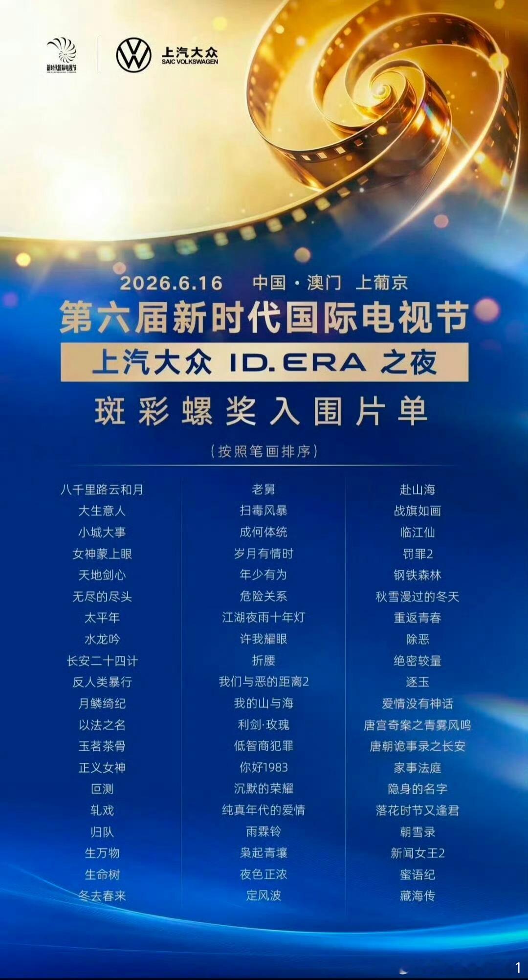 恭喜赵露思凭借《许我耀眼》 提名了第6届新时代国际电视节新时代最具影响力女演员