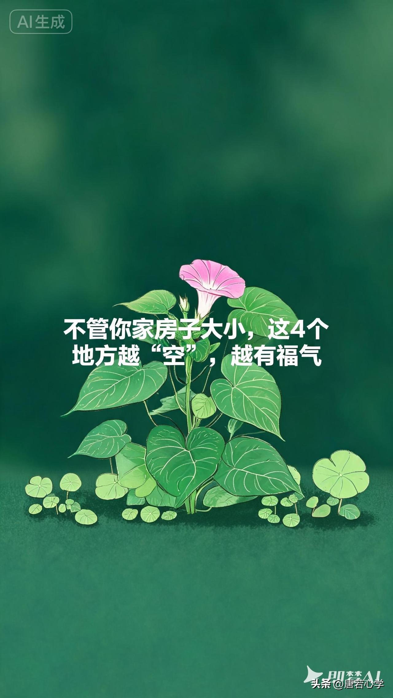 不管你家房子大小，这4个地方越“空”，越有福气。

我们总以为家要"满"才好——