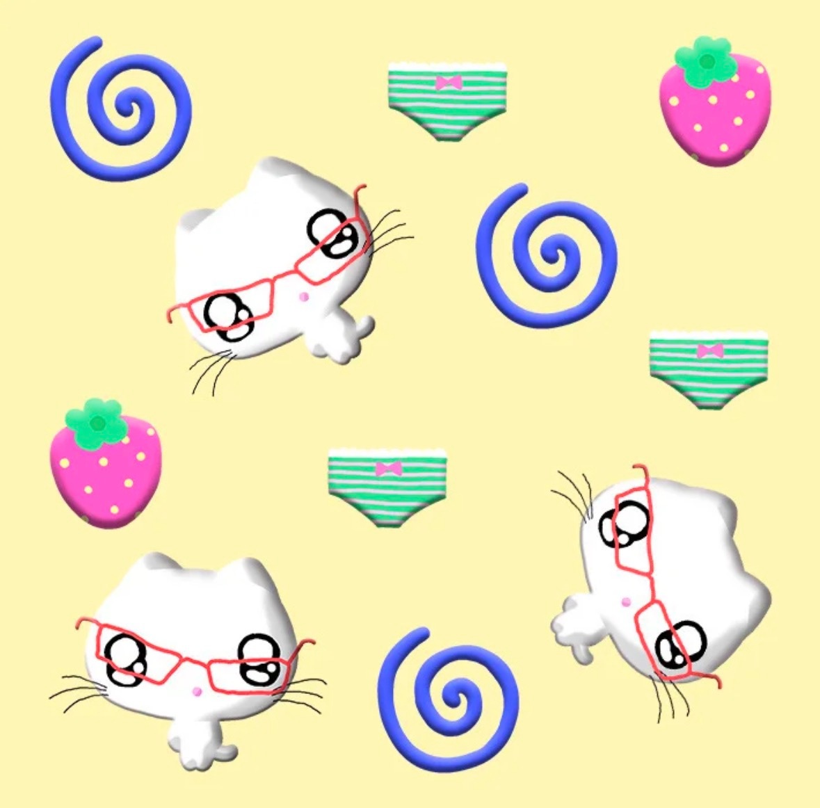 🐱👓🍓🌀🩲 