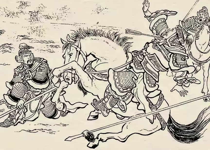 "贼将看箭！"一箭中咽喉！ 话说魏延要争夺黄忠的功劳，便违反约定提早出...