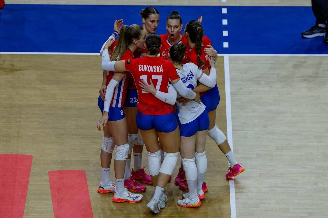 2026年世界女排联赛第三周塞尔维亚贝尔格莱德站，捷克女排3-1（16-25 2