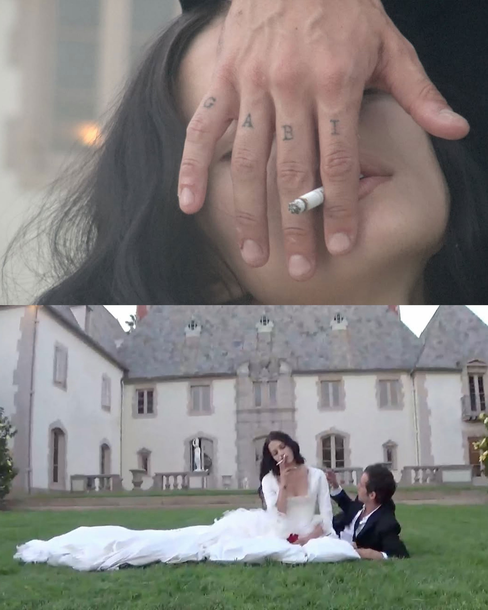 Gabriette 婚纱照indiana420bitch 掌镜，呈现出类似老式摄