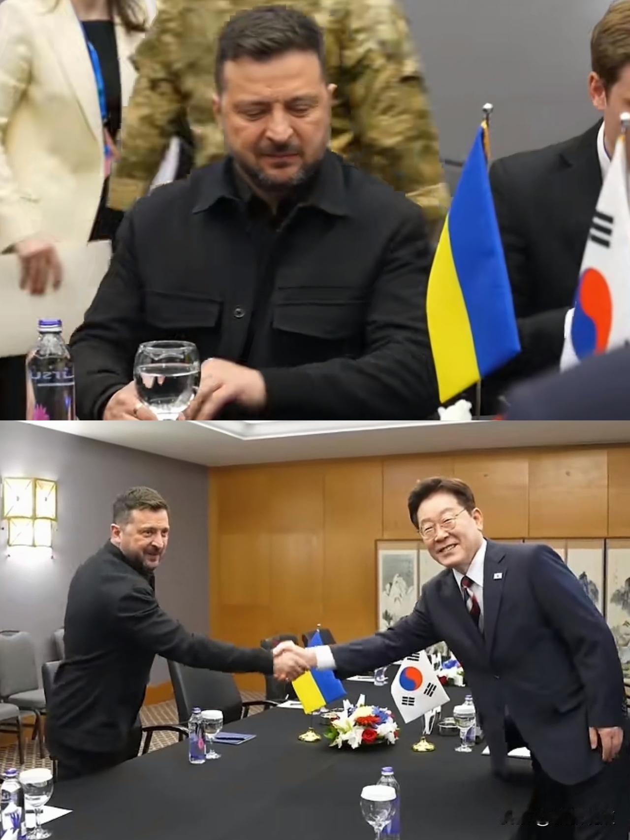瞧，泽连斯基这得意的表情！这次北约峰会韩国给了乌克兰1亿美金。
想想，参加北约峰
