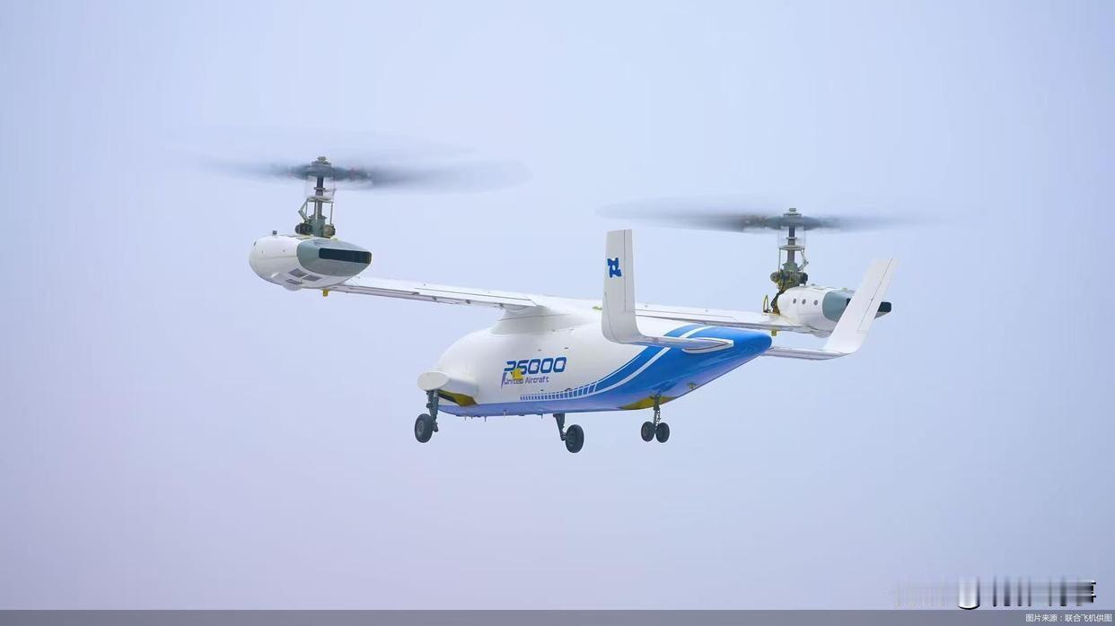 12月28日，由联合飞机集团自主研制的全球首款6吨级倾转旋翼飞行器“镧影R600