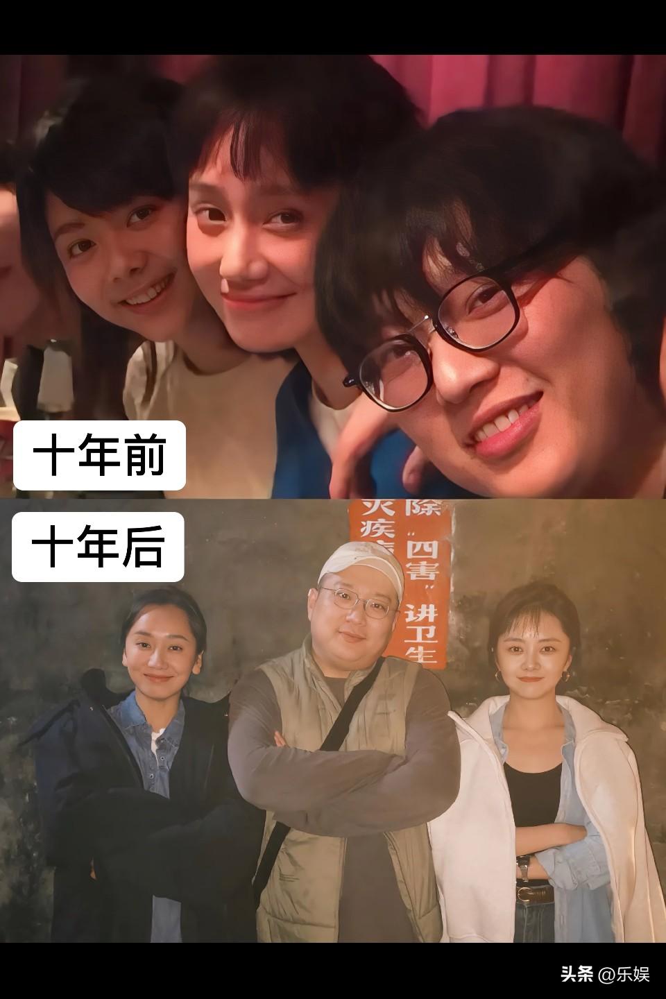 谁懂这张照片的杀伤力啊💥岁月是把杀猪刀，在谭松韵和董晴身上用不了，都用在了“谁