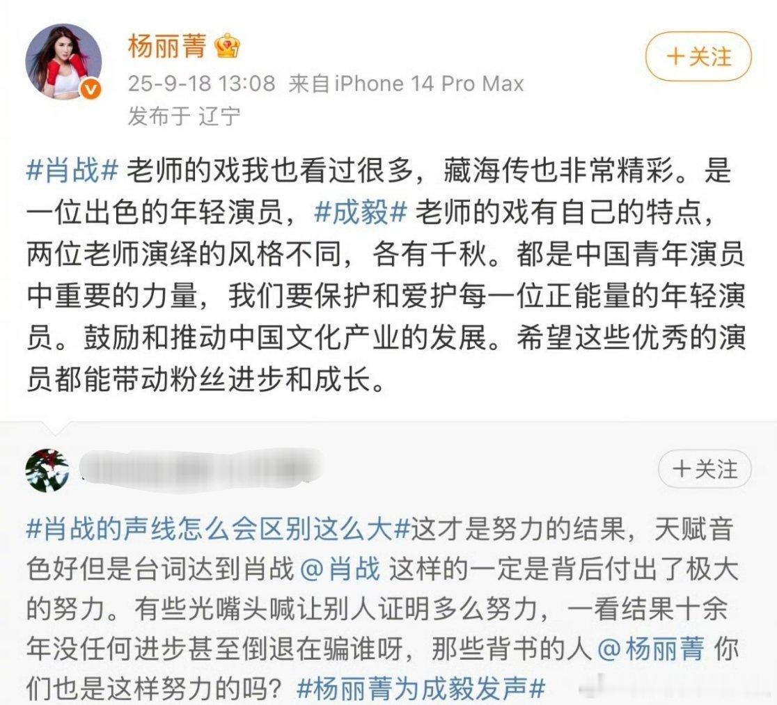 杨丽菁评价成毅《赴山海》、肖战《藏海传》演技是各有千秋。没想到这些老戏骨对流量粉