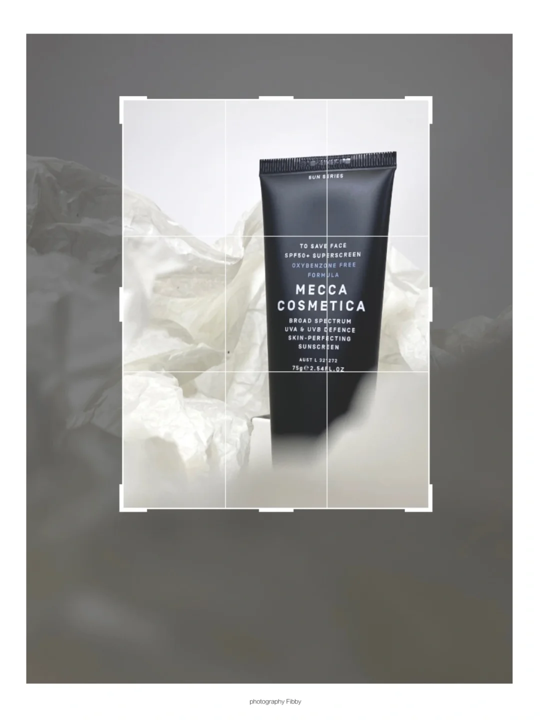 防晒霜｜不懂拍照但能一张废纸出产品海报👌