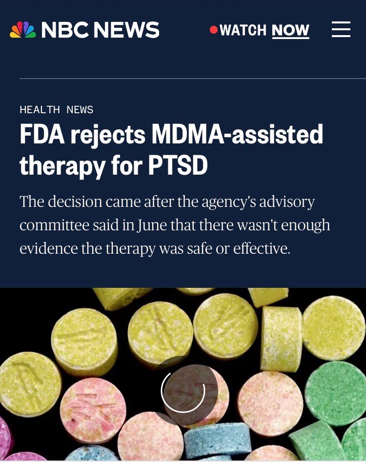 美国FDA否决摇头丸治疗PTSD的申请制药商 Lykos Therapeutic