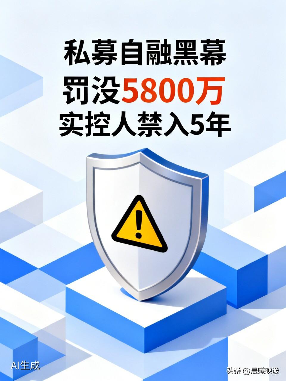罚没5800万，实控人禁入5年！证监会“零容忍”捅破私募自融黑幕

  拿投资者