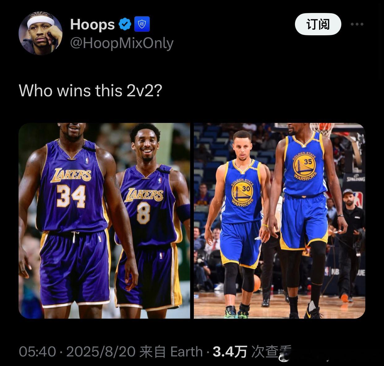 2v2哪组更强？NBA ​​​