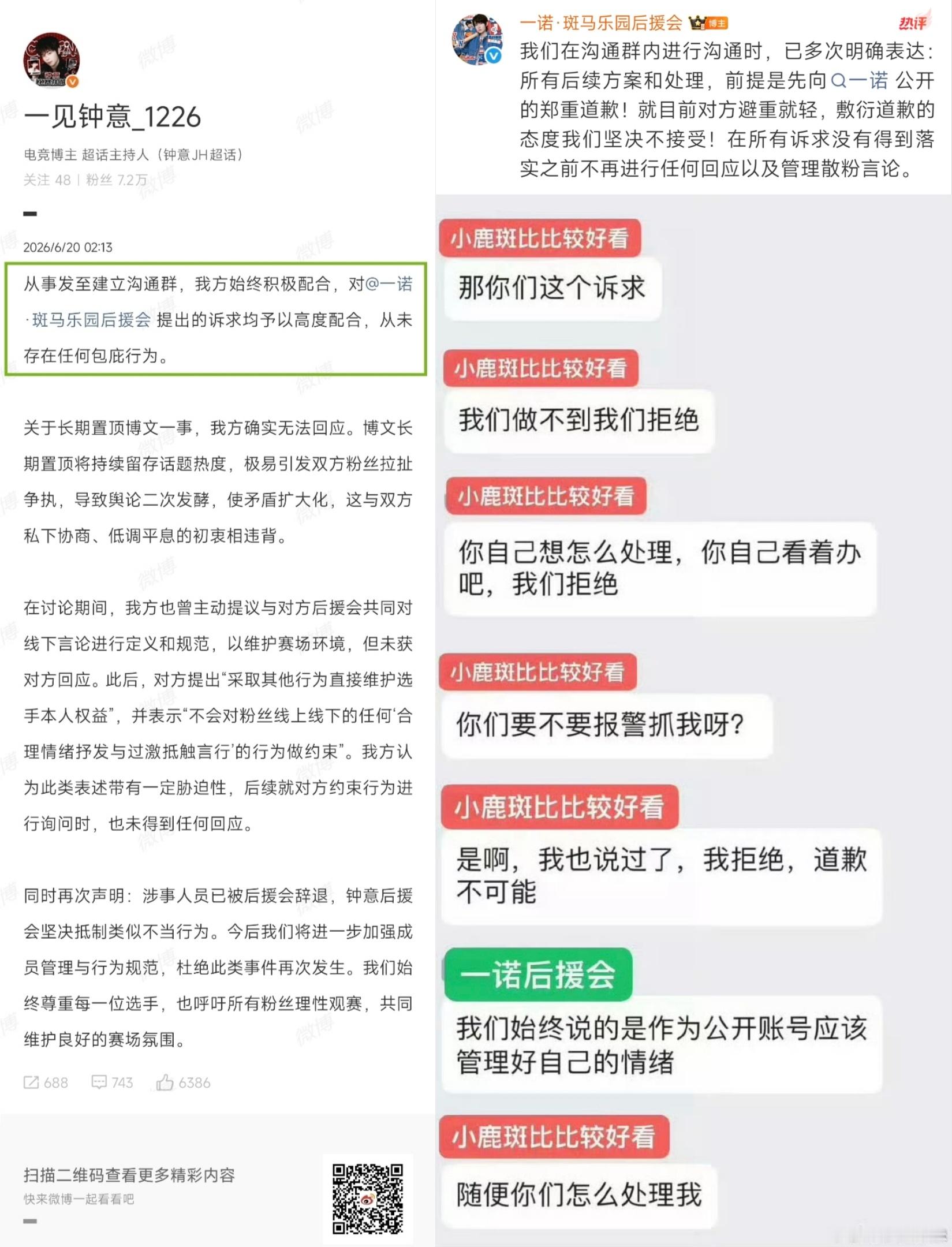 后援会成立的初衷到底是为了选手还是其他？每次出事儿为了维护其他，而不顾选手死活，