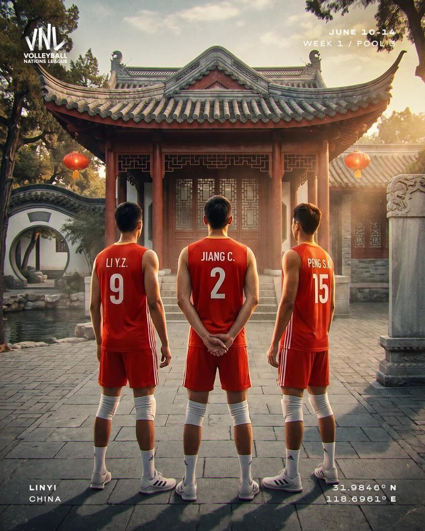 世界排球联赛：“相约临沂 🤩🇨🇳倒计时已经开启。✨6月10日至14日，VN