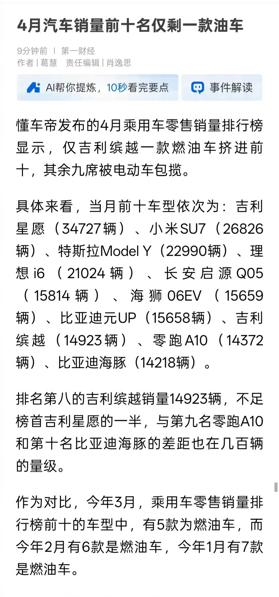 新能源车缴养路费能让燃油车复活吗   放弃幻想吧…之前觉得新能源车交购置税，燃油