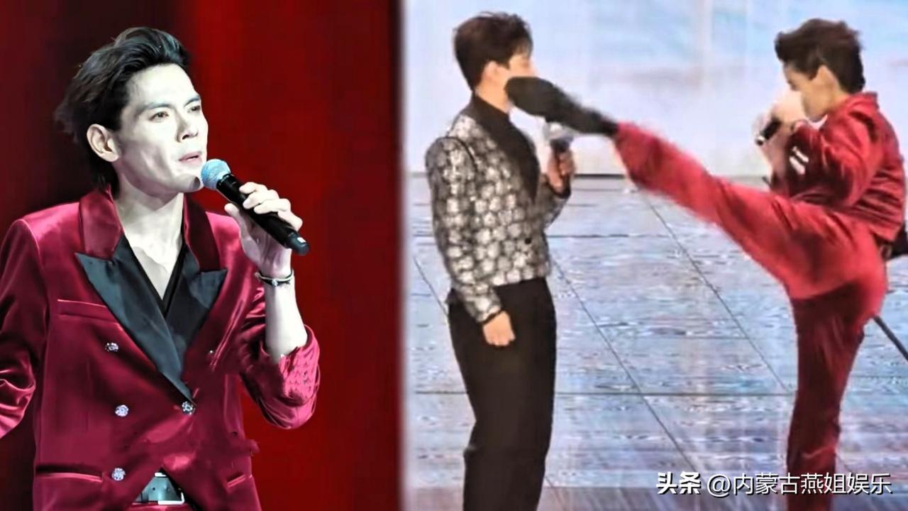 3月10日，向佐在微短剧品质盛典上闹了个大乌龙。

当时主持人百克力正夸他穿丝绒