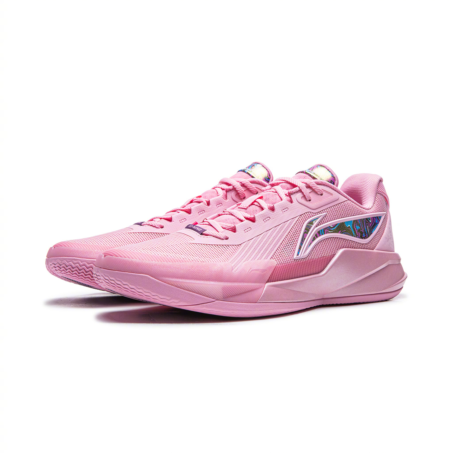 NBA鞋视角 LI-NING YUSHUAI ROOKIE索汉今天上脚粉色驭帅R