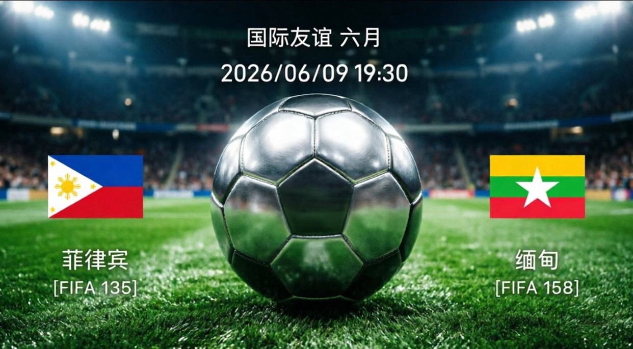 菲律宾vs缅甸：友谊赛收官战，主场龙能否捍卫荣耀？北京时间6月9日19:30，国