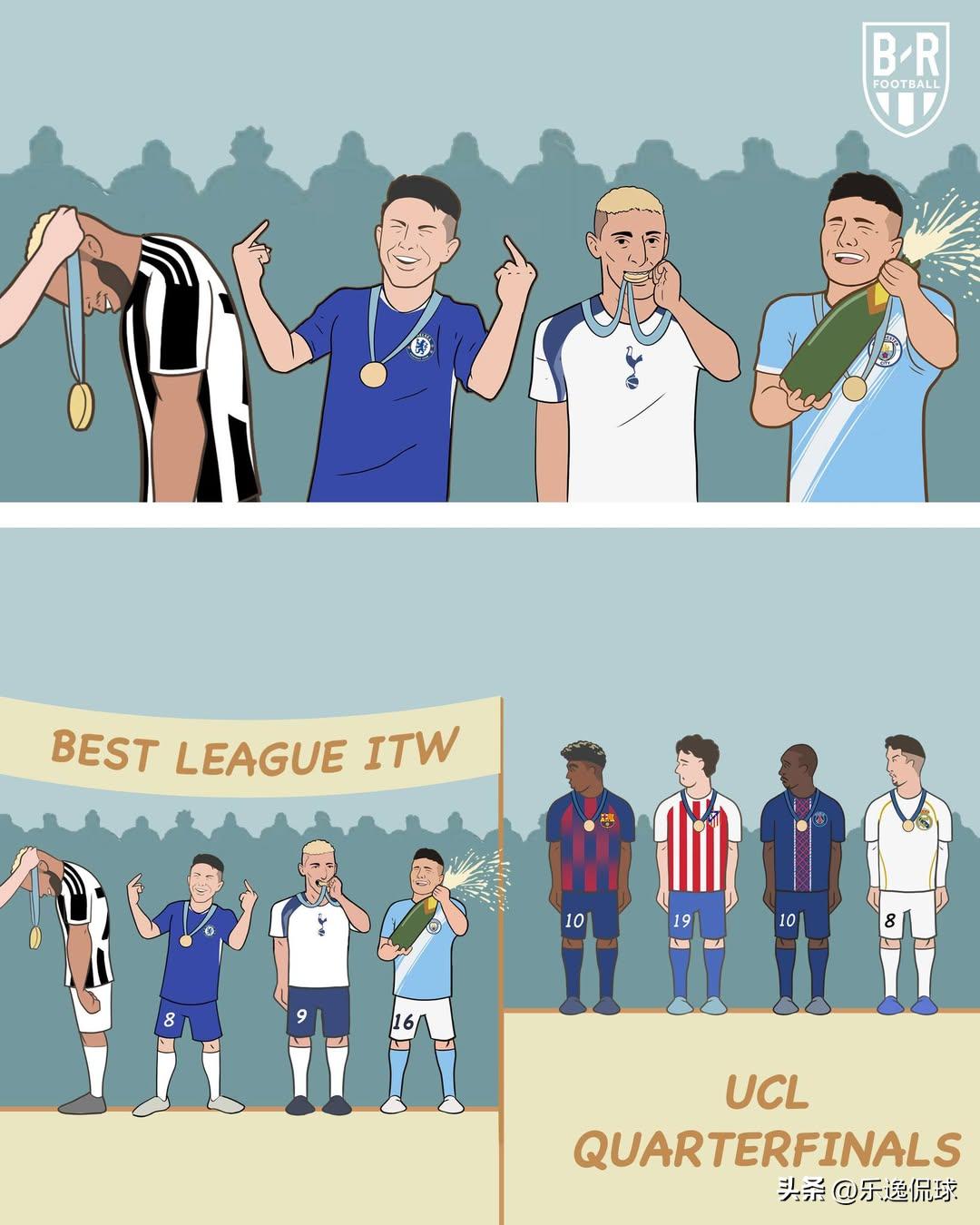 欧冠惨案夜！英超盛世一夜塌房😱6队闯16强仅2队晋级，12场狂丢30球被西甲打