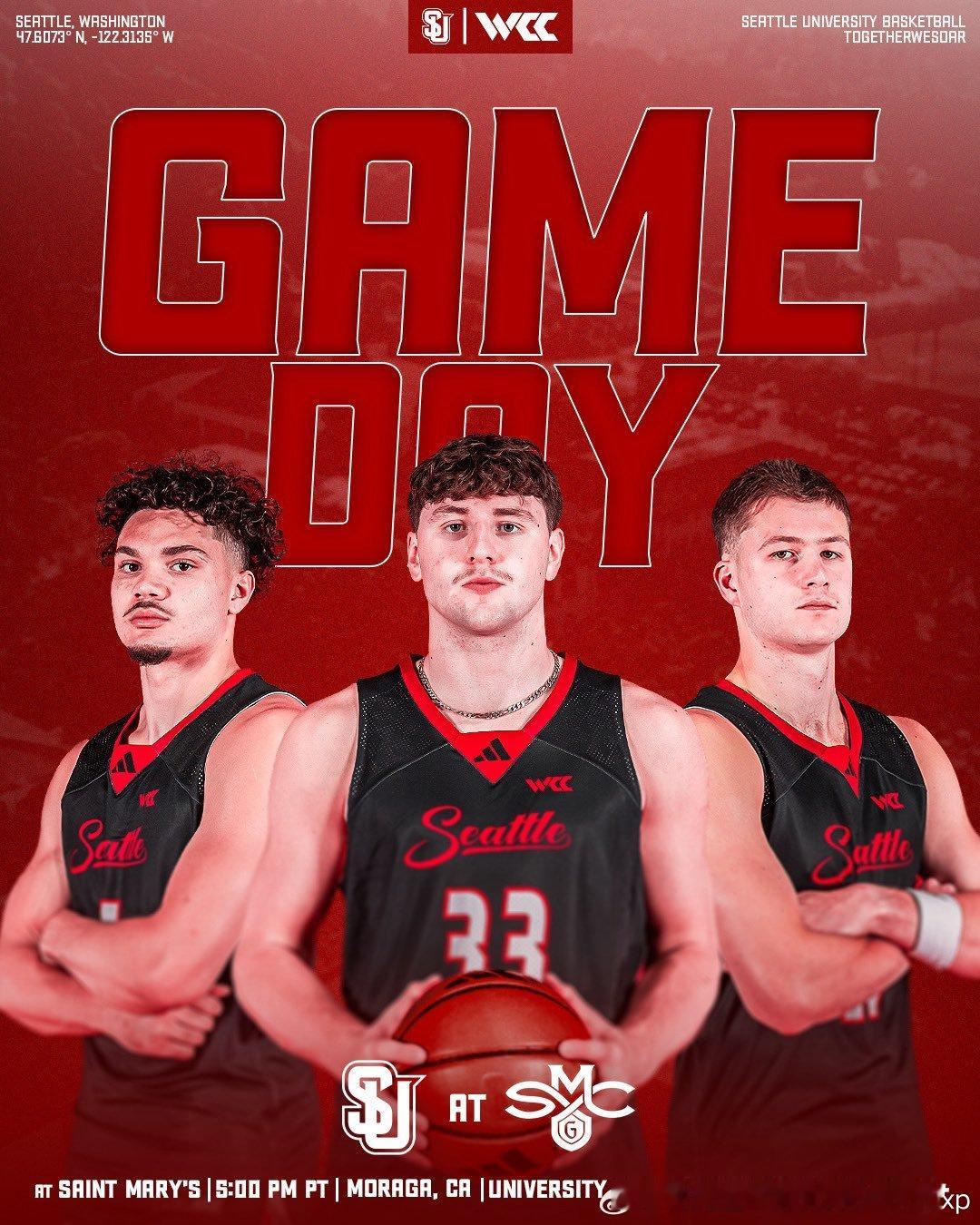 西雅图大学魔鬼客场之旅，刚打完冈扎加今天又对上圣玛丽淡厚然海外中国球员NCAA