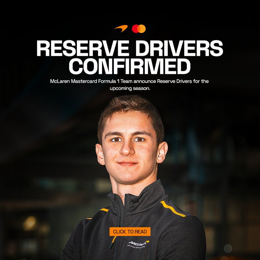 F2总冠军莱昂纳多-福尔纳罗利将担任迈凯伦车队2026赛季储备车手，同时他还是车