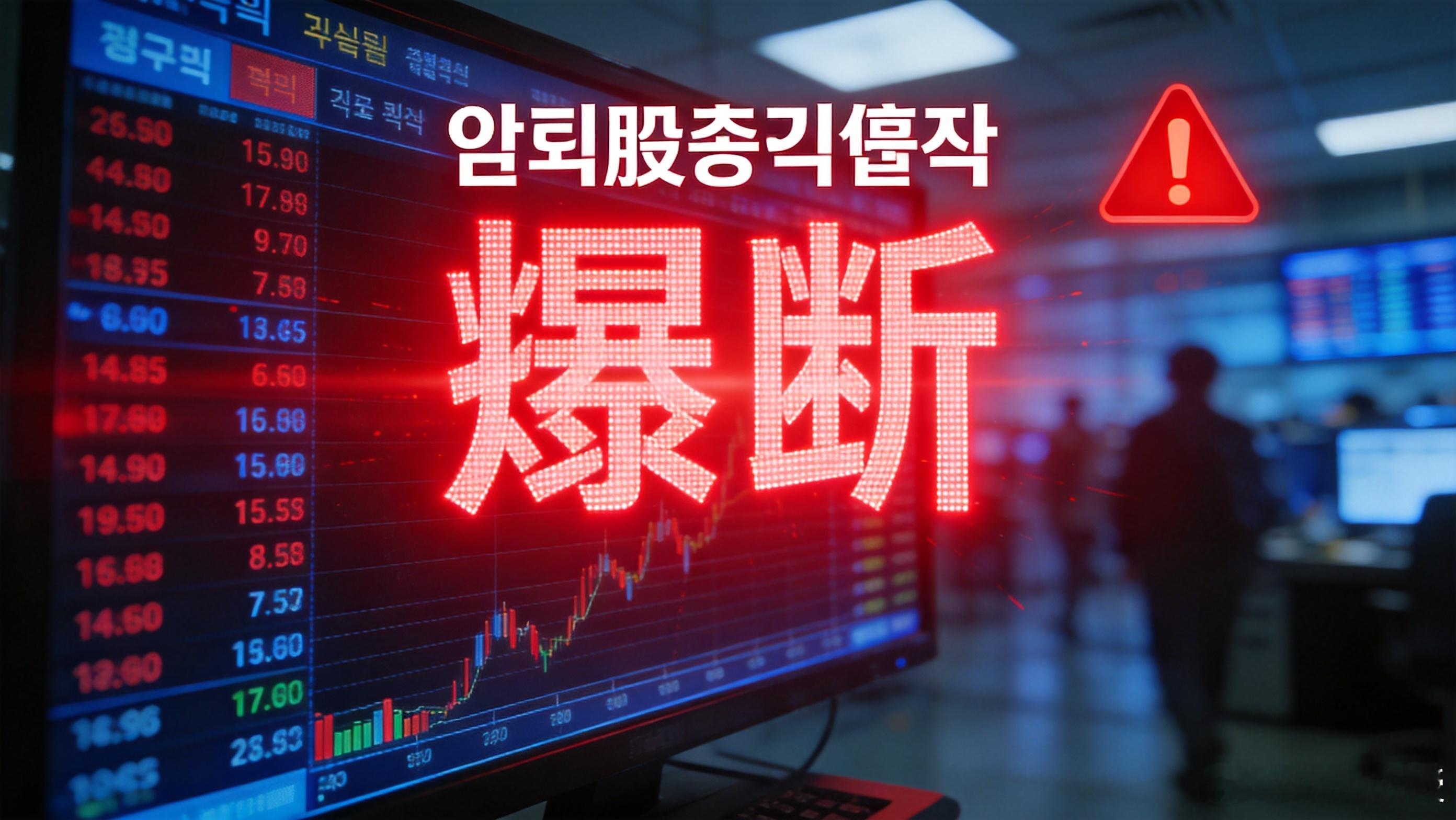 韩国股市触发交易暂停机制上周五还在为KOSPI突破8000点狂欢，今天就闪崩35