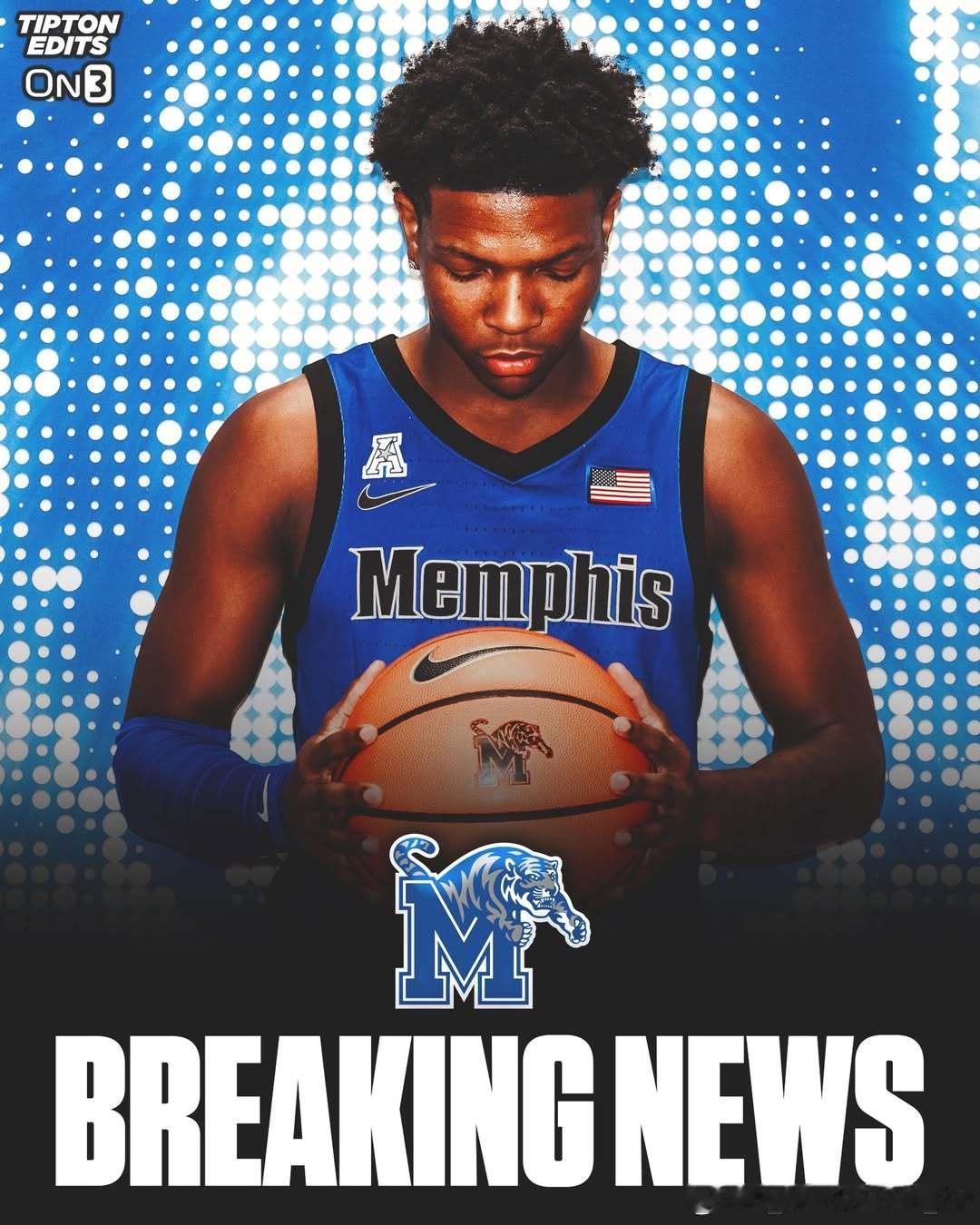 西北大学后卫杰登·里德(Jayden Reid)转学加盟孟菲斯大学这位身高5尺1