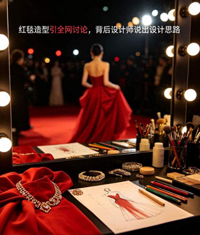 红毯造型引全网讨论，背后设计师说出设计思路