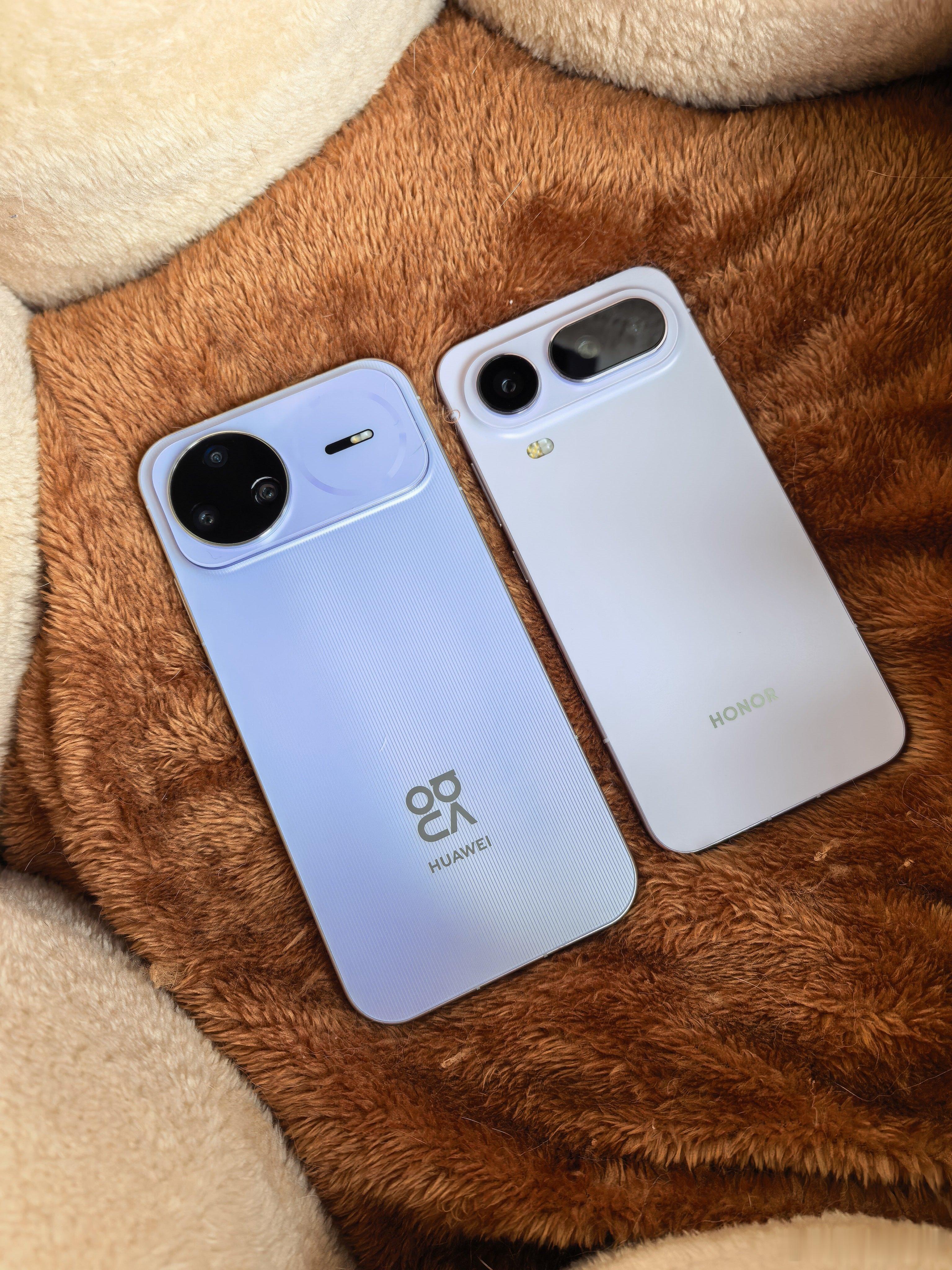 都是紫色，华为nova 15 Pro和荣耀Magic8 Pro Air还是有些不